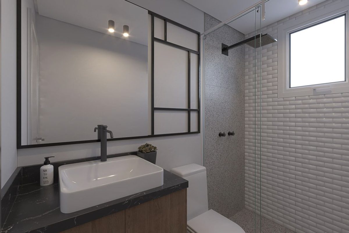 Banheiro (suíte 1) - 2 dormritórios