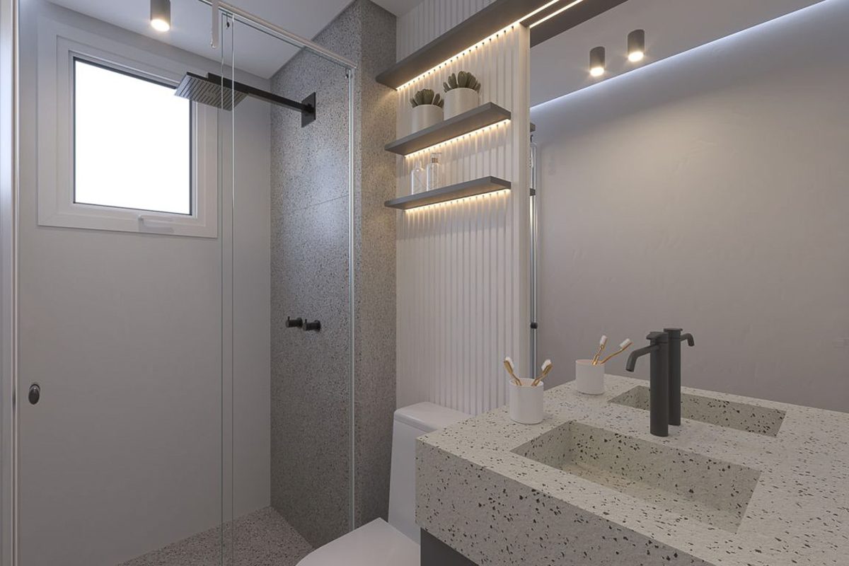 Banheiro (suíte 2) - 2 dormritórios